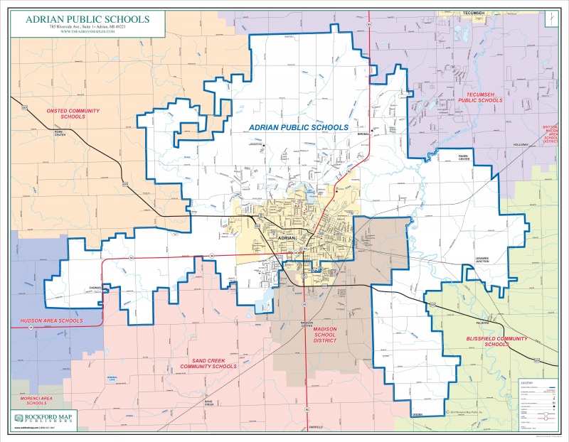 Image of the District Boundary Map - Clicking on this image will show a larger version of the Map. 